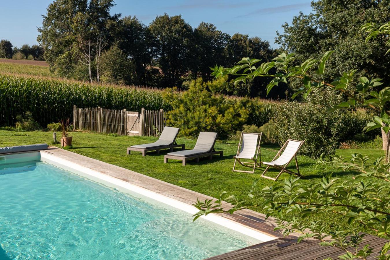 Domaine Du Kelenn, Maison D'Hotes De Charme Avec Piscine Caden Exteriör bild